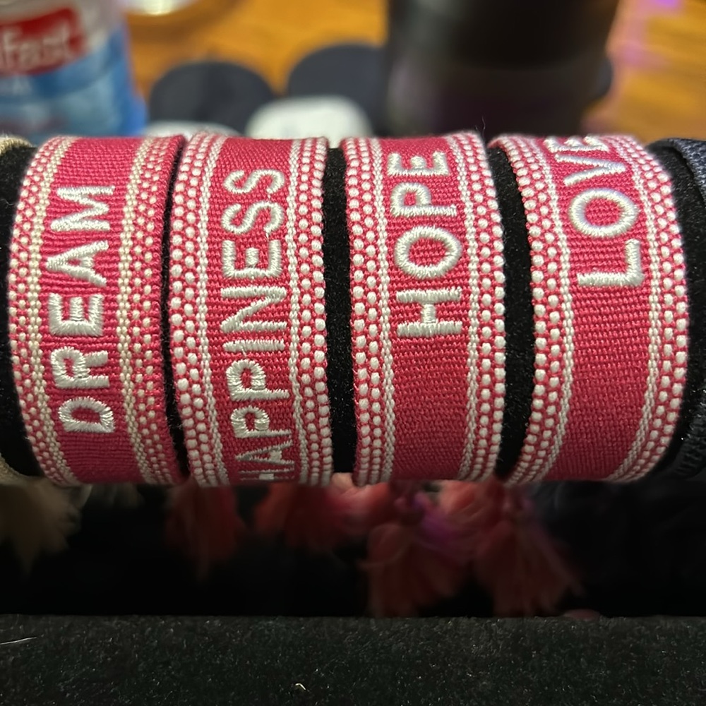 Giveaway 3 - 12/5/25 - ONE BRACELET Dream, Happiness, Hope, Love Bracelet - Pink